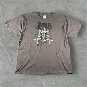 Vintage‎ Arsis Shirt Mens XL Grey Worship Depraved Y2K Death Metal Band Tee Rare